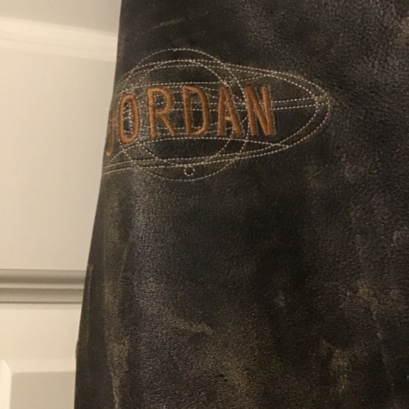 🔥Rare, vintage JORDAN, see pics, distressed leather coat, Size=XLT, new cond.🔥 - Picture 12 of 12